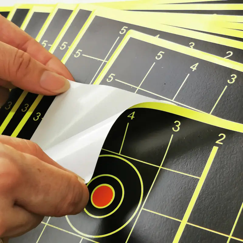"10 sheets/pack 12"" Splatter Square Target Sticker