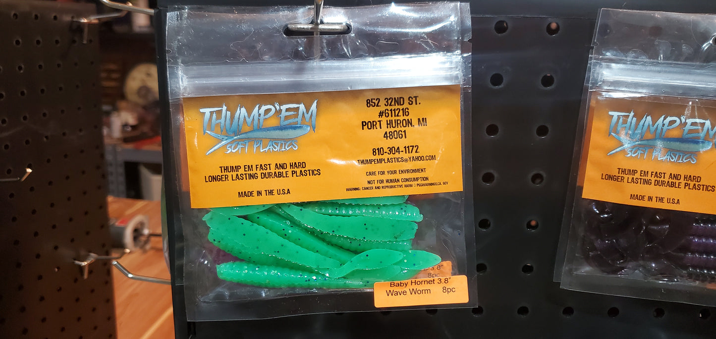 Thump'EM Wave Worm 3.8"