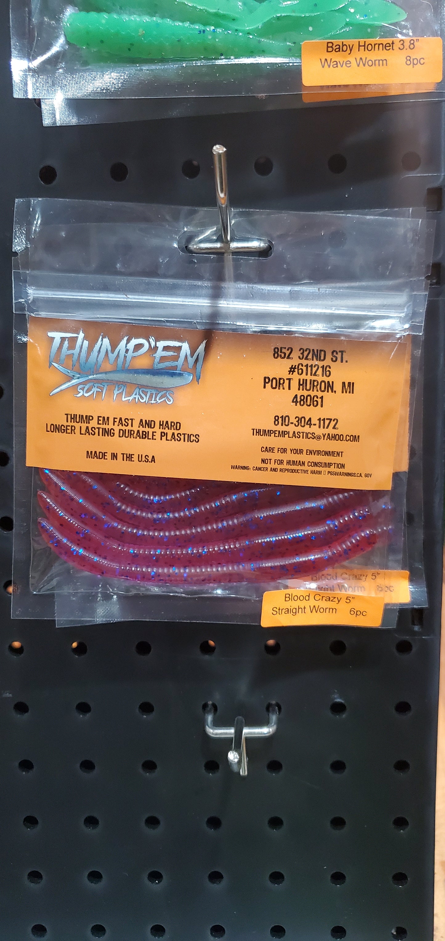 Thump 'Em Straight Worm 5"
