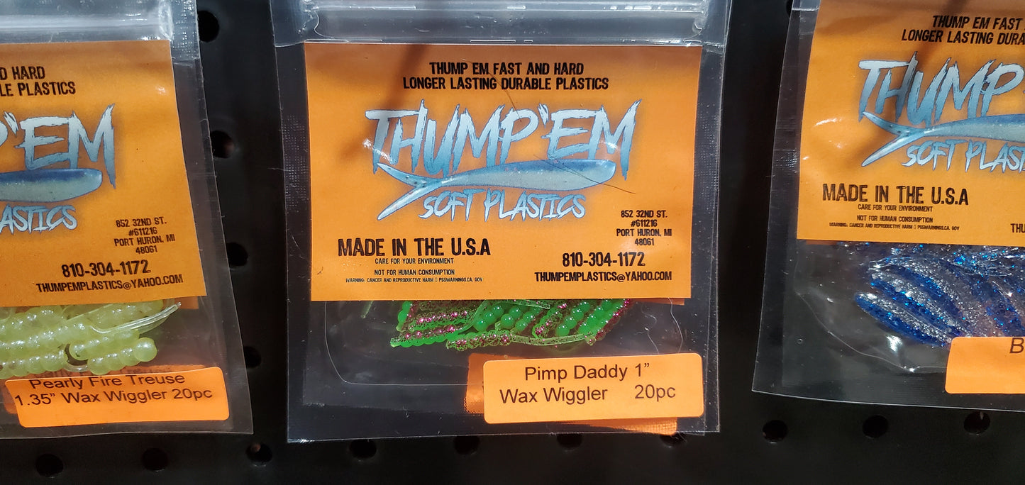 Thump'Em 1" wax wiggler