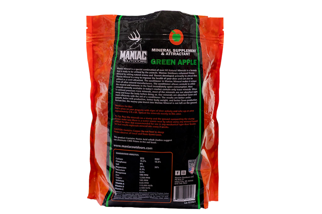 Maniac Outdoors Green Apple Minerals