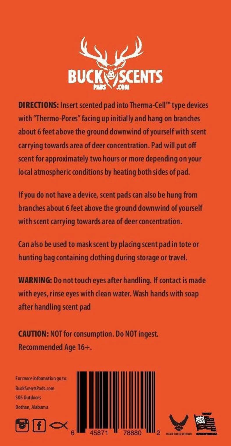 Buck Scent Pads