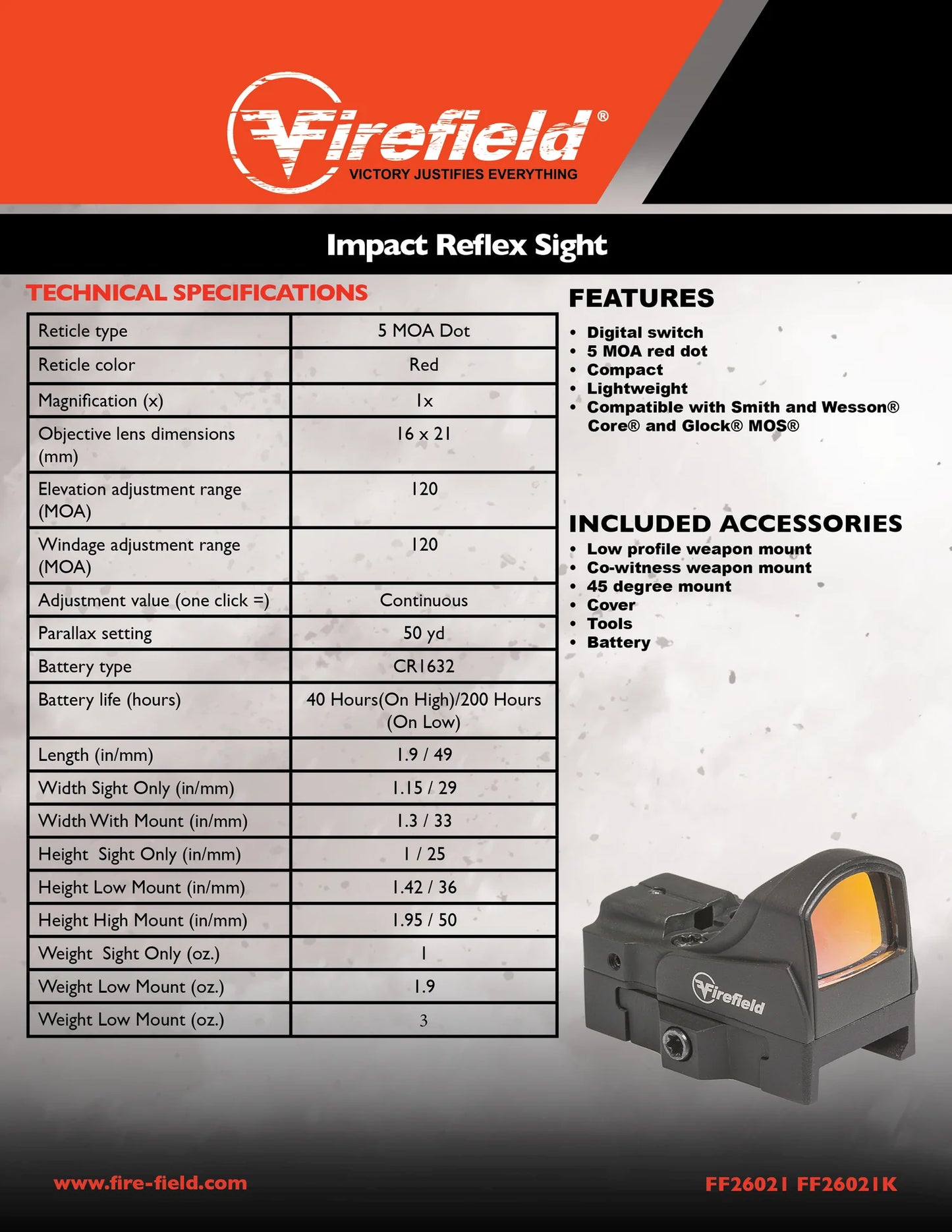 Impact Mini Reflex Sight