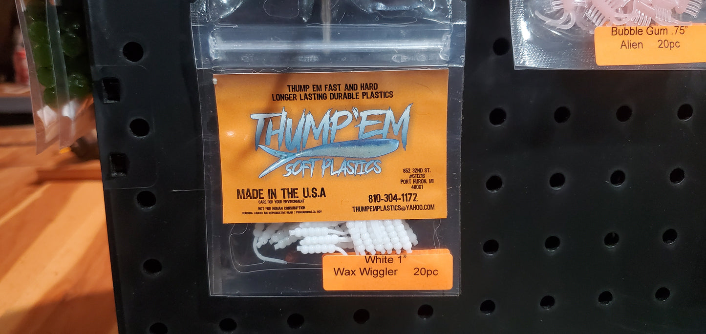 Thump'Em 1" wax wiggler