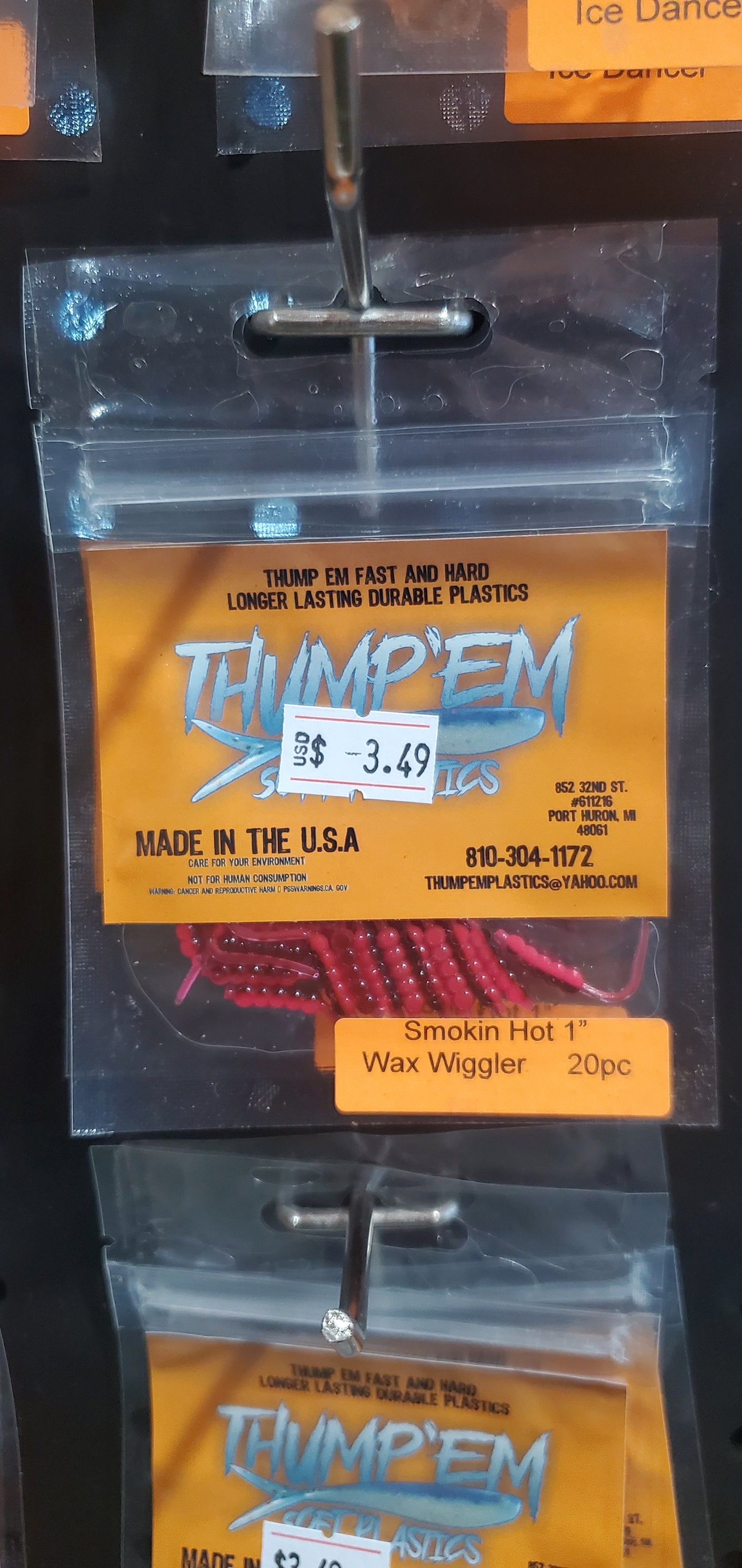 Thump'Em 1" wax wiggler