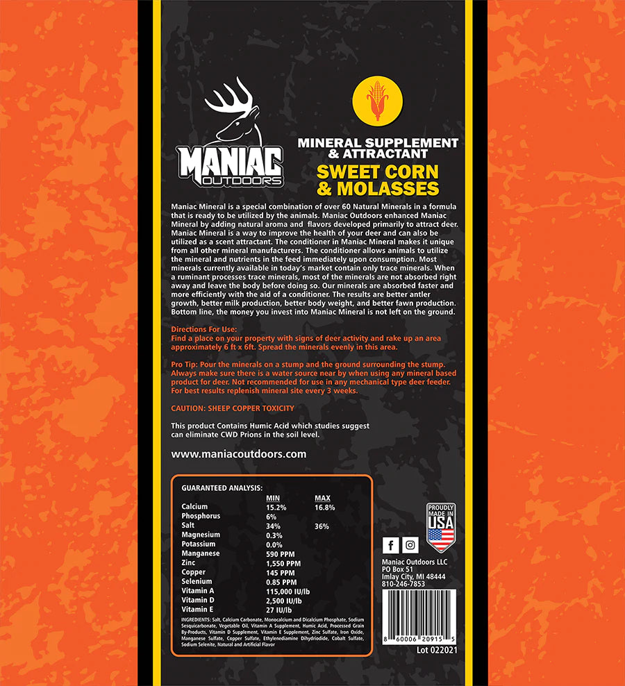 Maniac Minerals Sweetcorn-Molasses